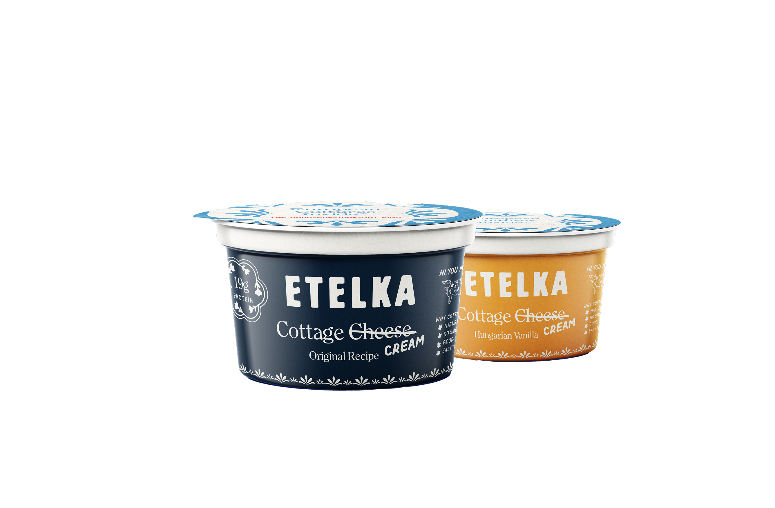 Etelka cottage cream package